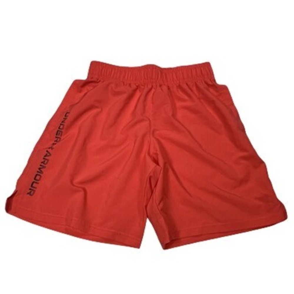 Under Armour Men's UA Woven Wdmk Activewear Shorts Red Loose Fit Size S